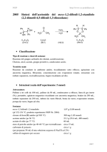 2005 Sintesi dell`acetonide del meso-1,2-difenil-1,2