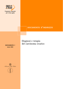 Diagnosi e terapia del carcinoma ovarico - SNLG-ISS