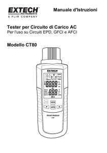 Manuale d`Istruzioni Tester per Circuito di Carico AC