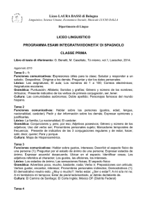 Spagnolo LL - Liceo Laura Bassi