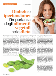 Diabete e ipertensione: l`importanza degli alimenti vegetali nella dieta