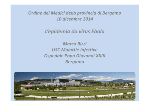 L`epidemia da virus Ebola - Ordine dei Medici di Bergamo