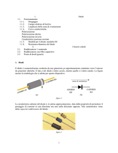 1 1. Diodi 1.1. Funzionamento 1.1.1. Drogaggio 1.1.2. Campo