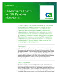 CA Mainframe Chorus for DB2 Database Management