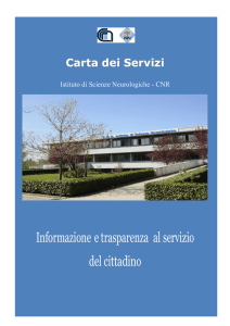 Carta dei servizi - Istituto di Scienze Neurologiche