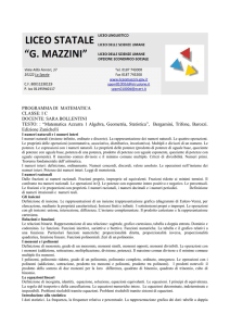 Matematica - Liceo Mazzini