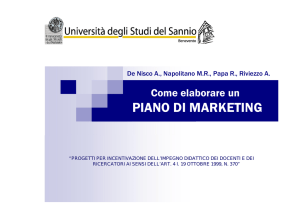 piano di marketing