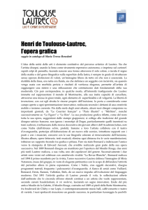 Henri de Toulouse-Lautrec, l`opera grafica