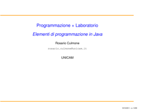 Programmazione + Laboratorio