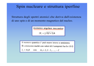 Spin nucleare e struttura iperfine