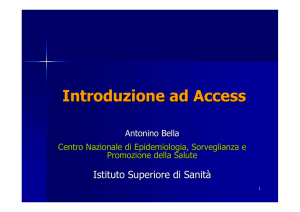 Introduzione ad Access - EpiCentro