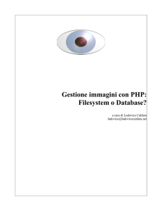 Gestione immagini con PHP: Filesystem o Database?