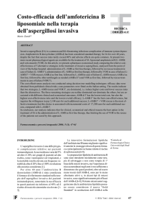 Costo-efficacia dell`amfotericina B liposomiale nella terapia dell