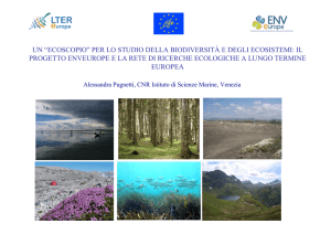 “ecoscopio” per lo studio della biodiversità e degli ecosistemi