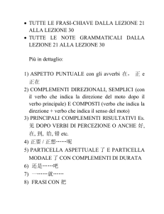 TUTTE LE FRASI-CHIAVE DALLA LEZIONE 21 ALLA LEZIONE 30