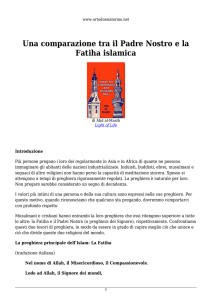 Una comparazione tra il Padre Nostro e la Fatiha islamica