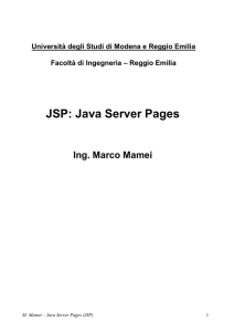 JSP: Java Server Pages