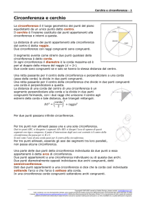 Circonferenza e cerchio