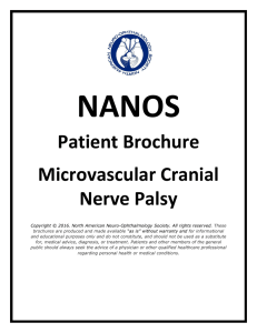 NANOS Patient Brochure Microvascular Cranial Nerve Palsy