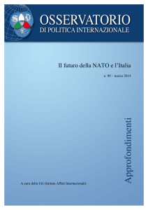 Il futuro della NATO e l`Italia
