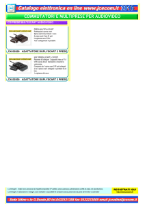 COMMUTATORI E MULTIPRESE PER AUDIOVIDEO