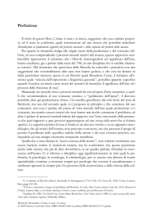 L`uomo, il suono, la musica - Prefazione