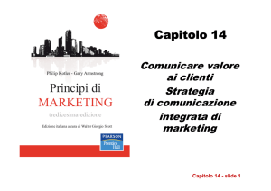 14 - Comunicare valore ai clienti Strategia di comunicazione