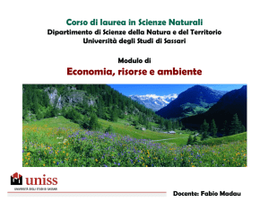 Economia, risorse e ambiente - Università degli Studi di Sassari