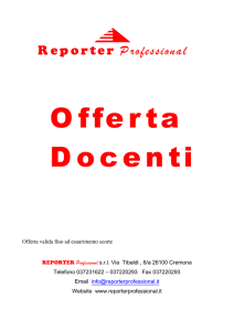 Offerta Docenti - Reporter Professional srl