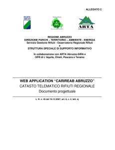 WEB APPLICATION “CARIREAB ABRUZZO” CATASTO