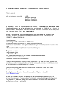 Corso di formazione proposto dall`Unione Induista Italiana