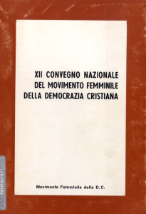 XII Convegno nazionale del Movimento femminile della Democrazia