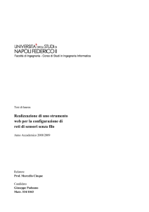 Realizzazione di uno strumento web per la configurazione di reti di