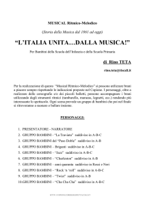 L`Italia Unita… Dalla Musica!