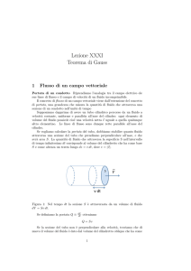 Lezione XXXI Teorema di Gauss