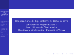 Realizzazione di ADT in java