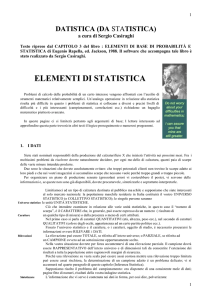 Elementi di Statistica