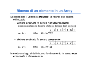 Cenni sulla complessità degli algoritmi. Big