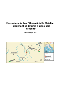 Escursione Anteo “Minerali della Maiella: giacimenti