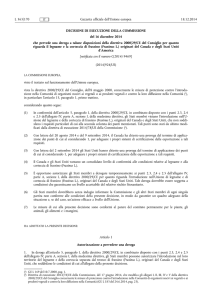 Decisione 2014/924/UE del 16 dicembre 2014