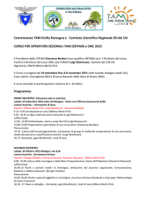 Programma del corso - Cai Emilia Romagna