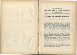 la statica delle costruzioni antisismiche