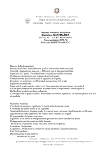 matematica - Liceo Carlo Rinaldini