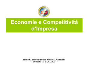 Economie e Competitività d`Impresa