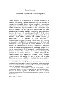 L`argomento costruttivista contro l`empirismo | Bagnoli | Bollettino