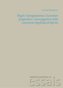 Hegel e il pragmatismo: il carattere pragmatico e