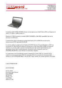 Il notebook ASUS P50IJ-SO200D è basato sul microprocessore Intel
