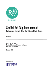 Analisi dei Big Data testuali