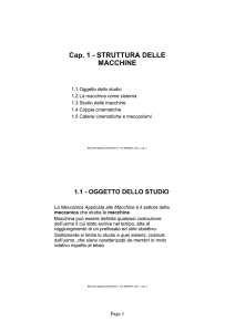 Cap. 1 - STRUTTURA DELLE MACCHINE