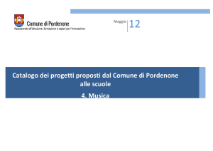 Catalogo dei progetti proposti dal Comune di Pordenone alle scuole